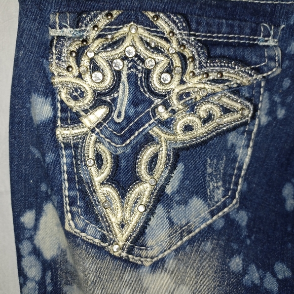 JEANS 9/10 JUNIORS SKINNY True Rock Jeans - Picture 5 of 9